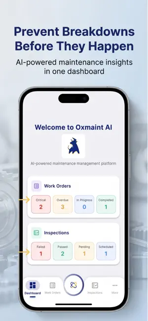 Oxmaint CMMS: AI EAM screenshot 1