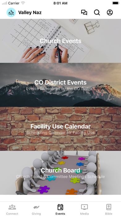 Screenshot 2 of Valley Naz Church App