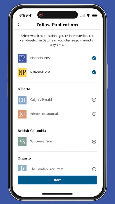 Financial Post Screenshot
