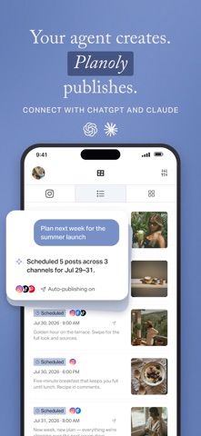 Planoly: Social Media Planner iPhone screenshot