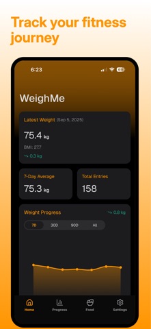 WeighMe - Weight Tracker Screenshot 1 of 5