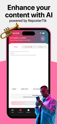 ReposterTik - Save Video iPhone screenshot