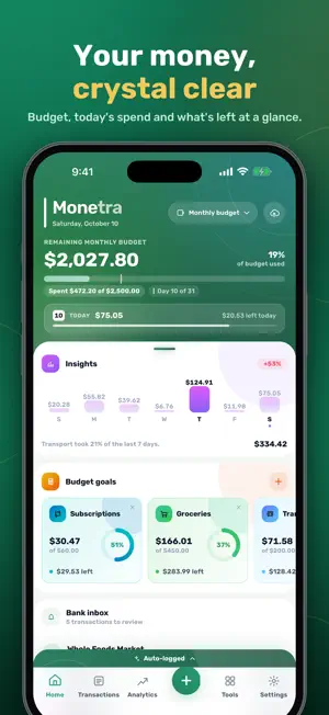 Monetra: Budget & Expenses screenshot 1
