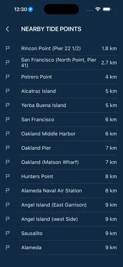 Скриншот Tide Table PRO на iPhone 3