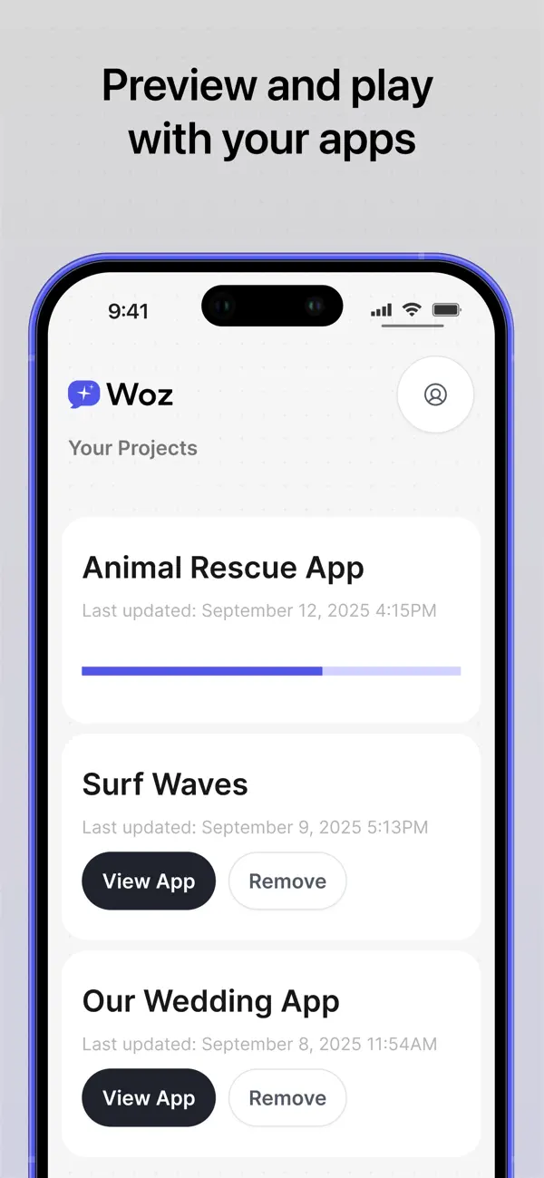 #2. Woz - App Builder (iOS) Ved: With Woz, Inc.