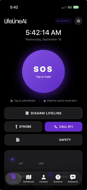 Lifeline: Personal Safety screenshot 1