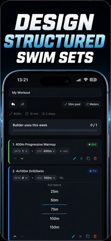 AquaPlan: Swim Workout Builder Screenshot 2 of 6