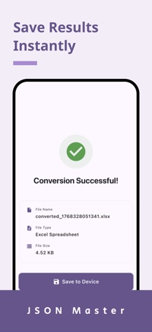 JSON Master: Editor & Viewer iPhone screenshot