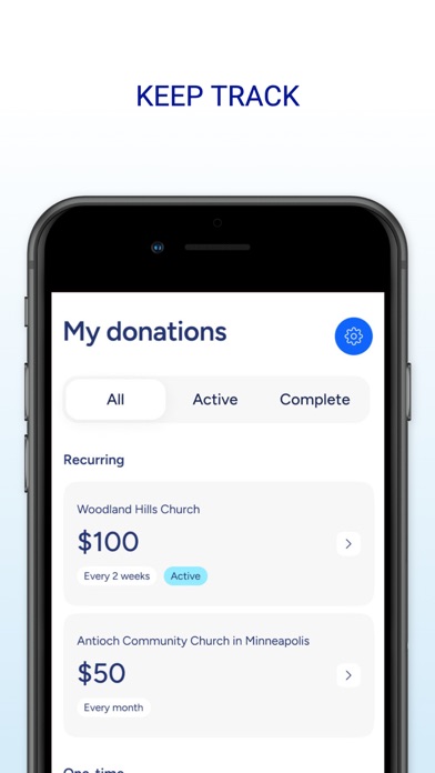 Donation Basket Screenshot