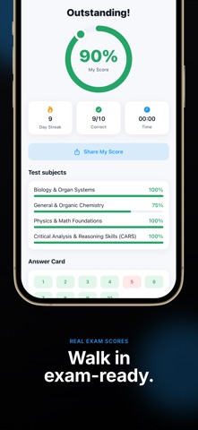 MCAT Prep: Med School & Quiz iPhone screenshot