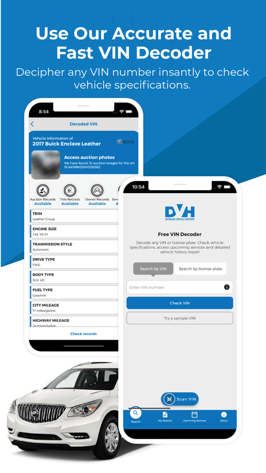 #1. VIN Decoder & Plate Lookup (iOS) 由: Vehicle History