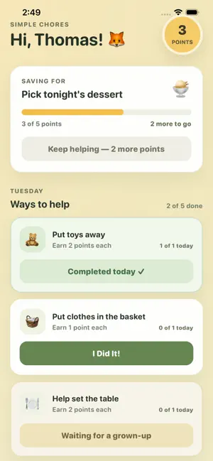 Simple Chores: Family Rewards screenshot 1