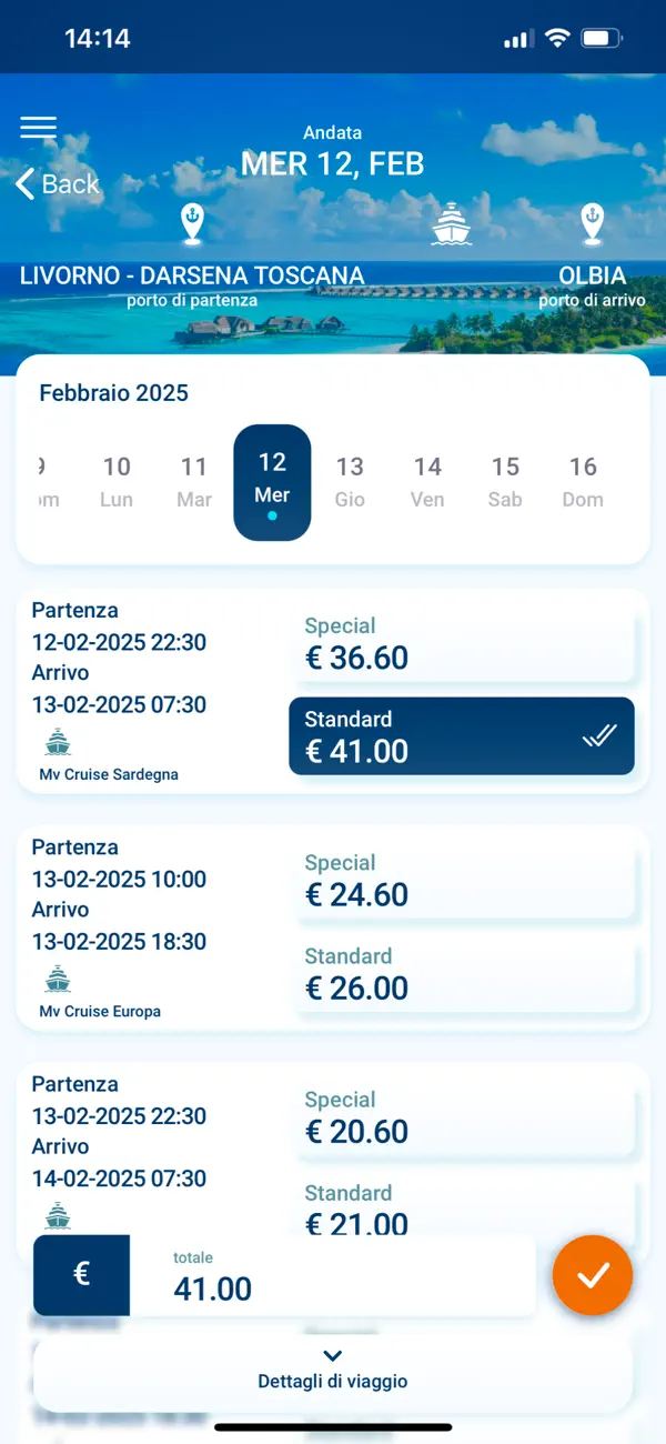 Screenshot #3 pour GrimaldiMobileApp