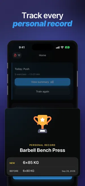 LiftBook: Gym Workout Tracker screenshot 4