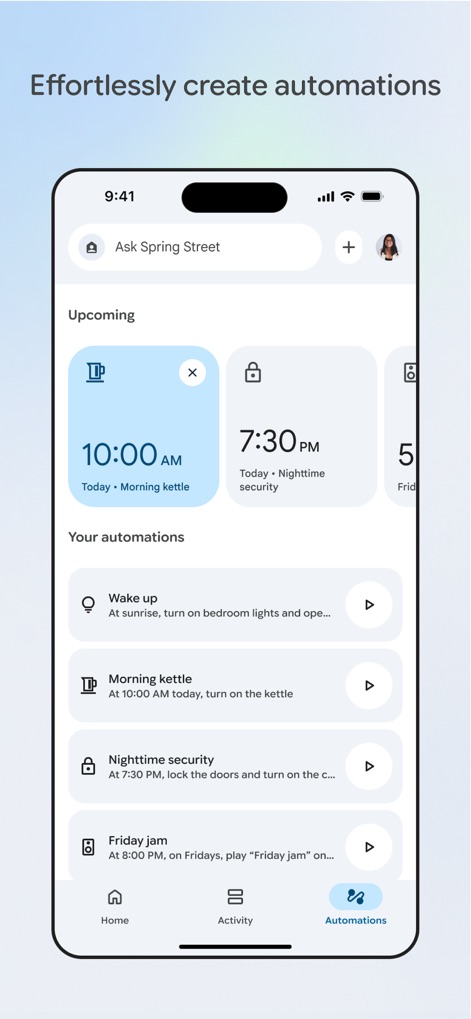 Google Home - Automatisations simplifiées