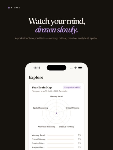 Riddle: A Quiet Daily Puzzle iPad screenshot