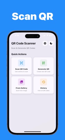 QR Code Reader & Scanner App. iPhone screenshot