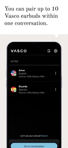Vasco Connect screenshot