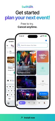 SwiftSift: Group Planner iPhone screenshot