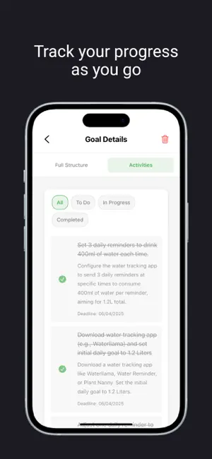 GoalMaster - Reach your goals screenshot 4