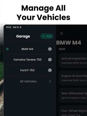 ServiceLog: Car Maintenance iPad screenshot
