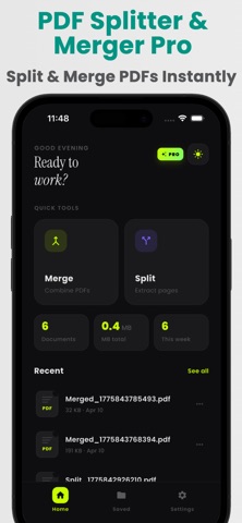 PDF Spliter & Merger Pro iPhone screenshot