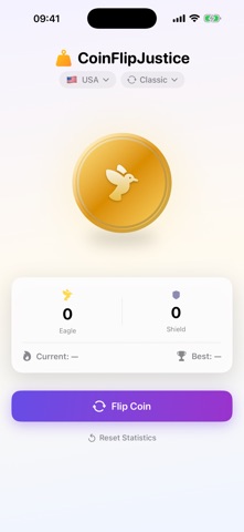 Coin Flip Justice: 3D Toss screenshot
