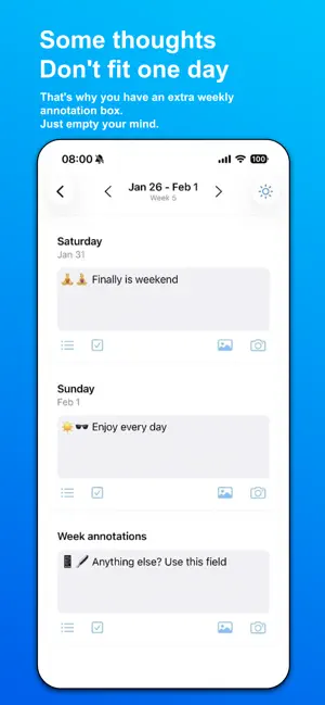 WeekPad: Weekly Agenda Planner screenshot 6
