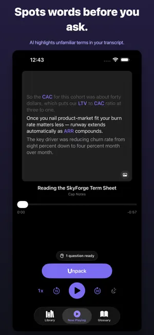 Unpack - Podcast Player screenshot 3