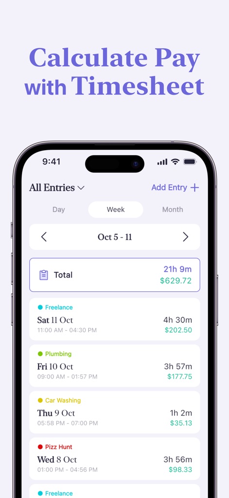 Work Hours Tracker - Clock In - Utilities App | MWM