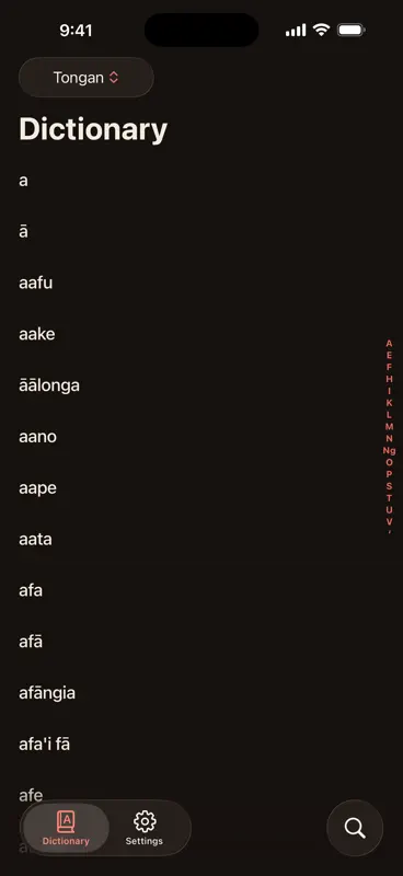 Tongan-English Dictionary screenshot 7 of 8