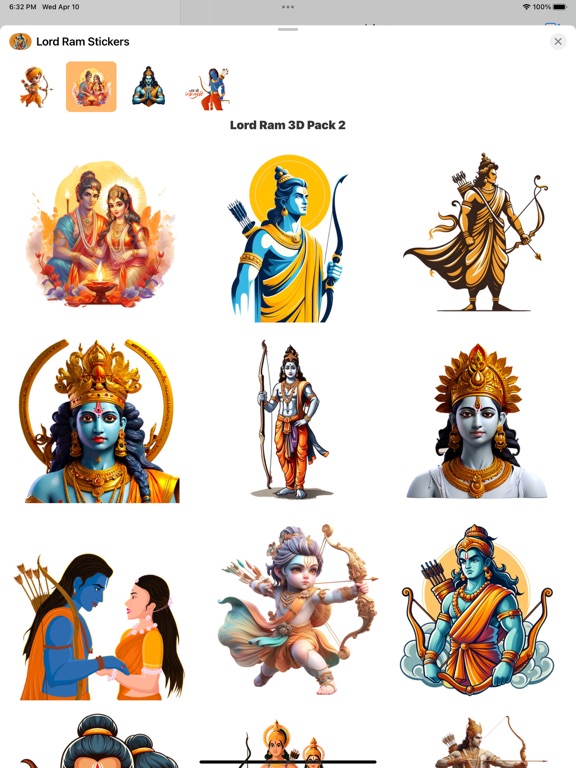 Screenshot #5 pour Lord Ram HD Stickers