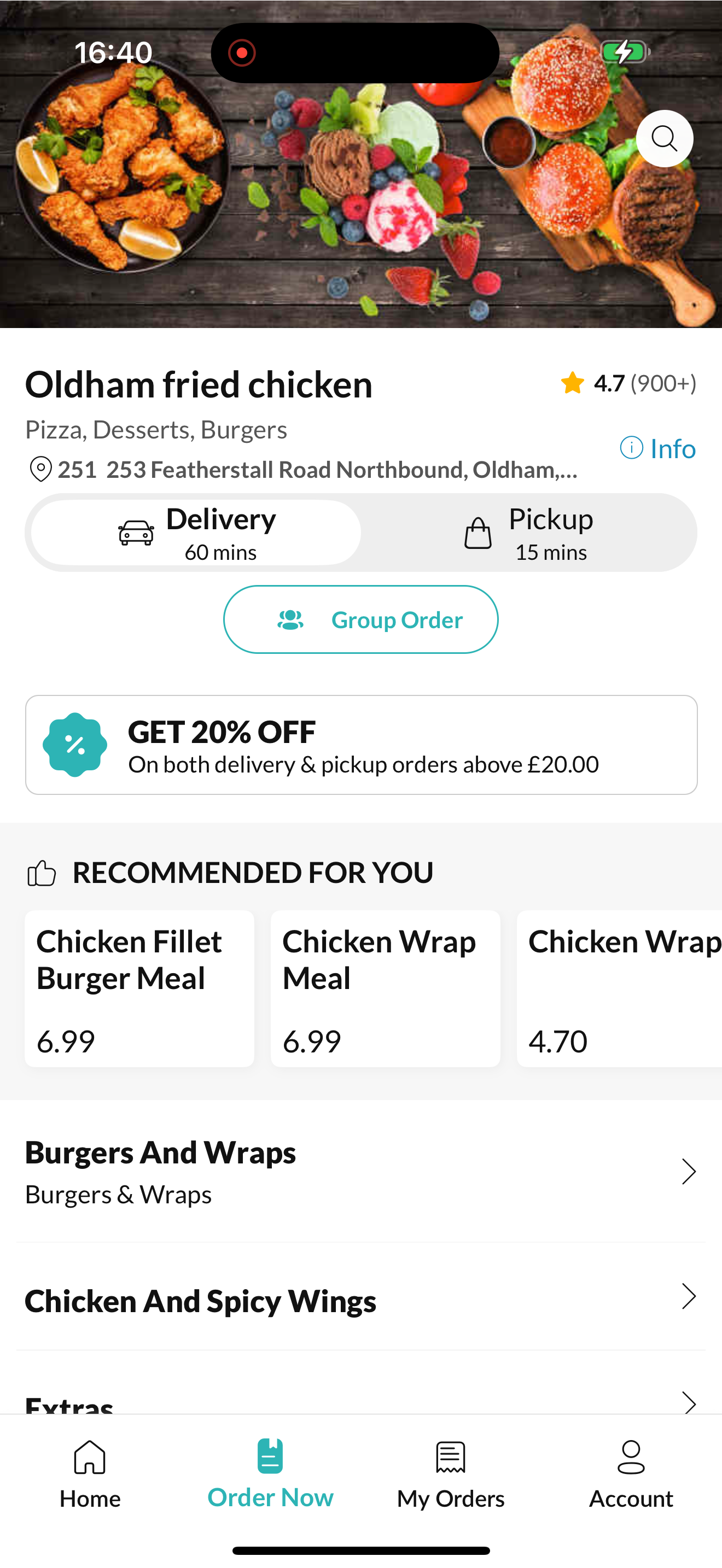 Oldham fried chicken