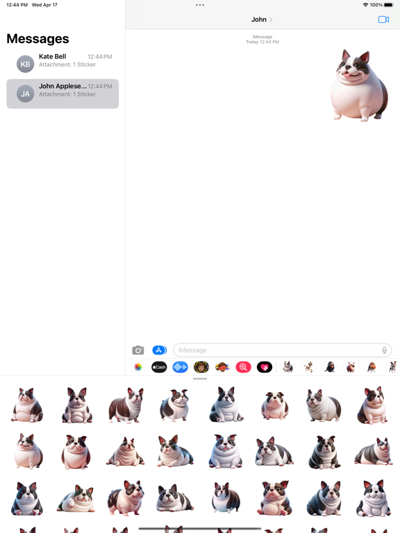Screenshot #4 pour Fat Boston Terrier Stickers