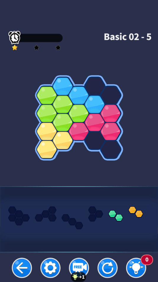 #4. Hexa Block puzzle match game (iOS) By: Nirmita Entertainment