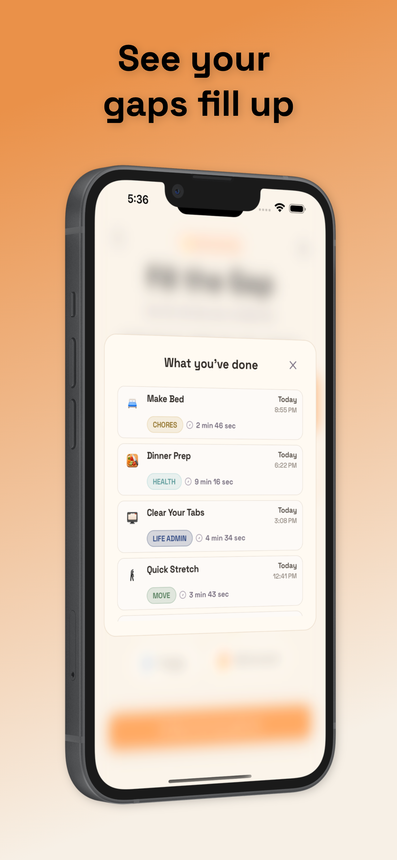 Fill the Gap: Use Wasted Time screenshot 4