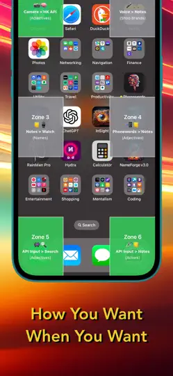 Captura de pantalla de NameForge en iPhone 2