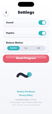Untangle Snakes iPhone screenshot