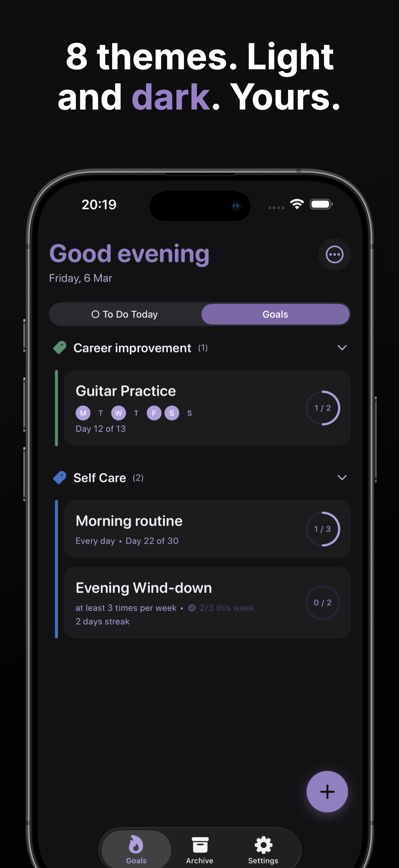 Tapas: Habit & Goal Tracker