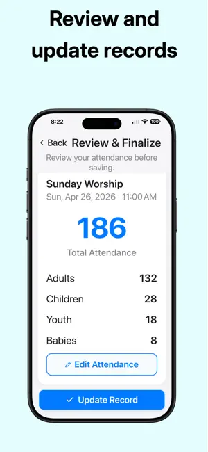Church Attendance Tracker screenshot 2