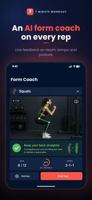 7 Minute Workout, Home Fitness screenshot 2