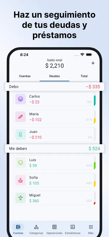 Sumlio: Gastos y Presupuesto screenshot 5 of 8