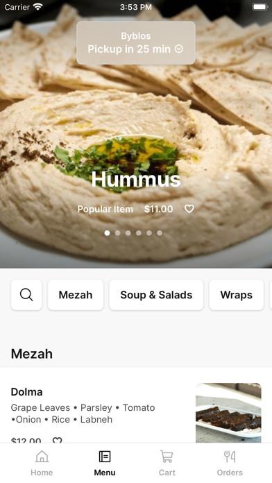 Byblos To Go iPhone screenshot 2 - Food & Drink app