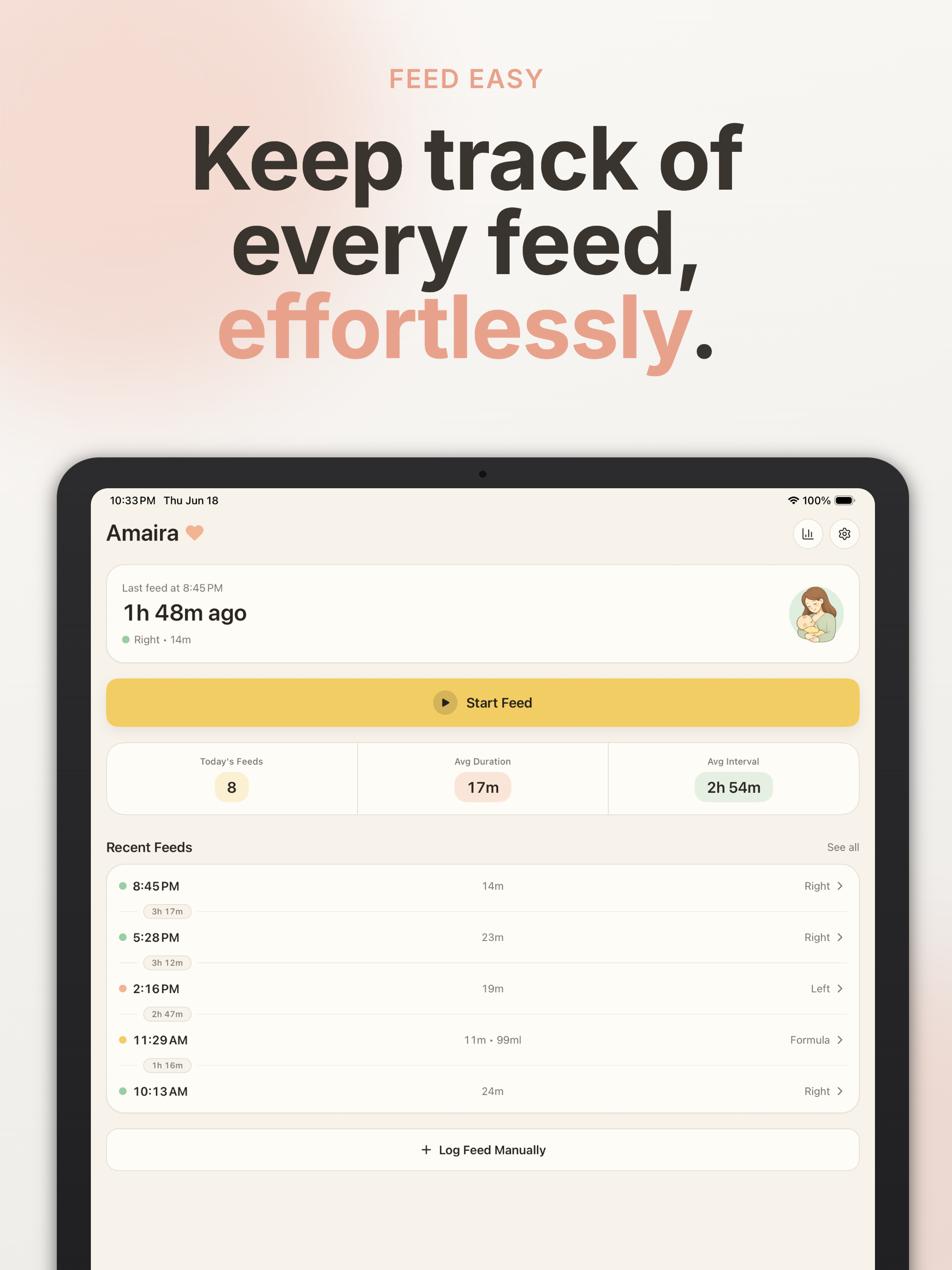 Baby Feeding Timer - Feed Easy screenshot 9
