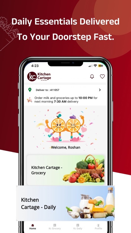Kitchen Cartage : Grocery App