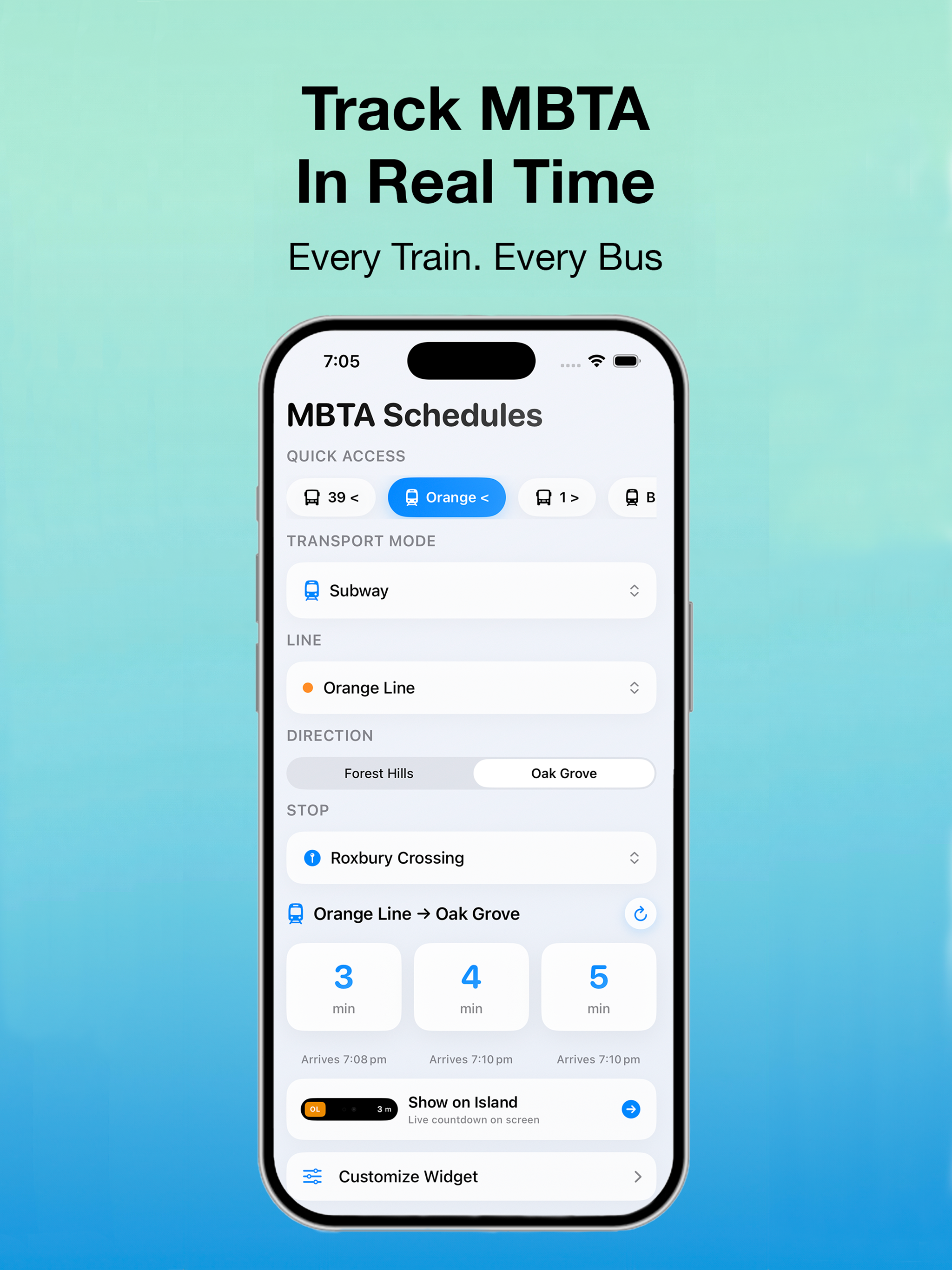 MBTA Widgets screenshot 8