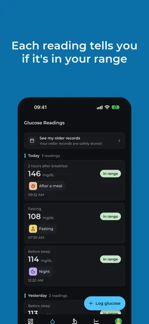Control of blood sugar screenshot 3