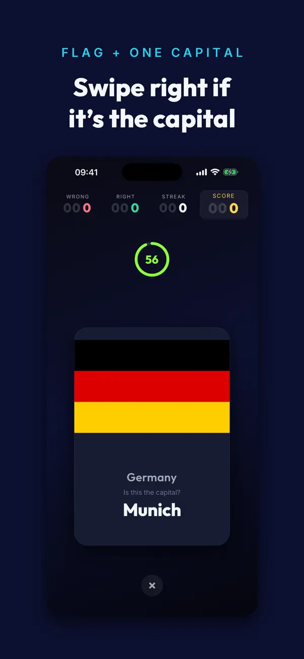 Screenshot #1 pour Capital Swipe