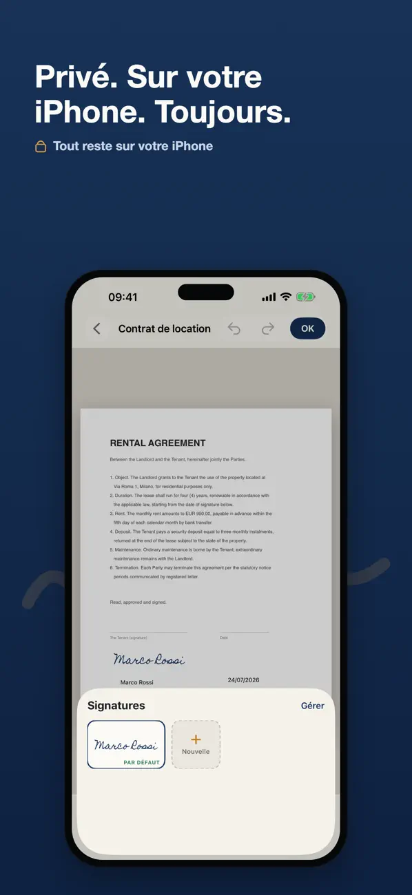 Screenshot #2 pour Signer PDF : Documents
