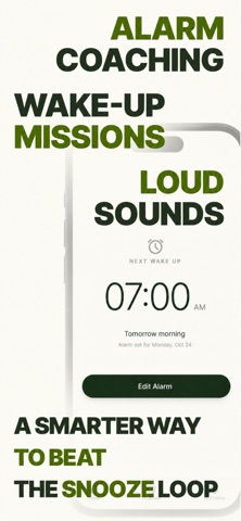 Wakeo: Alarm Clock to Wake Up iPhone screenshot